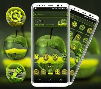 Image 1 for Green Apple Launcher Them…