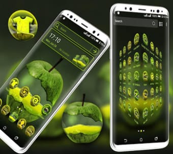 Image 2 for Green Apple Launcher Them…