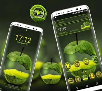Image 0 for Green Apple Launcher Them…