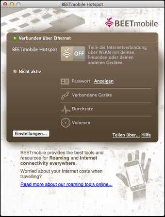 Image 1 for BEETmobile Hotspot App