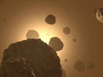 Image 1 for Asteroids in space