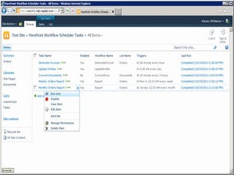 Image 0 for HarePoint Workflow Schedu…