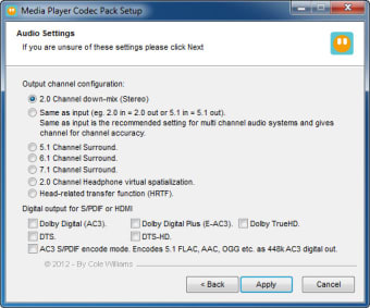 Image 2 for Media Player Codec Pack P…