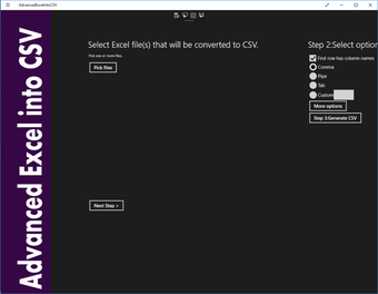 Imagen 1 para Advanced Excel into CSV f…