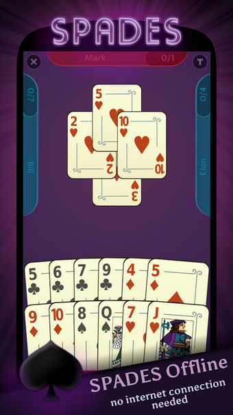 Imagen 2 para Spades Offline