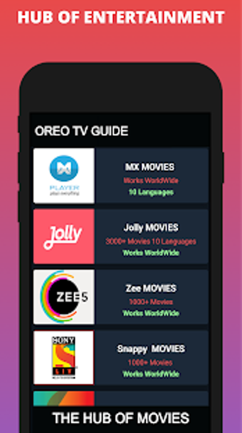 Image 1 for Oreo TV App Live Guide: M…