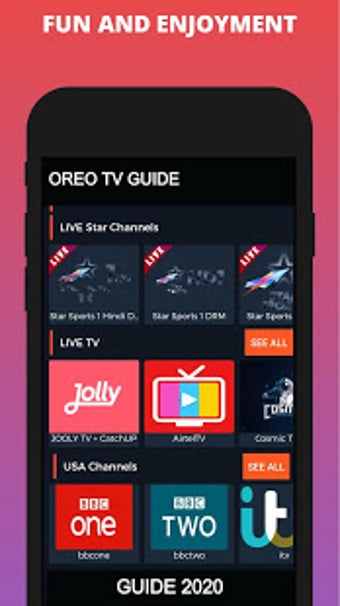Image 2 for Oreo TV App Live Guide: M…