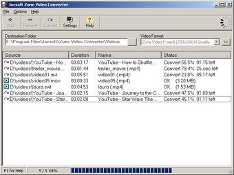 Image 0 for Jocsoft Zune Video Conver…