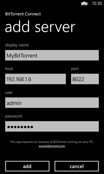 Imagen 1 para BitTorrent Connect for Wi…