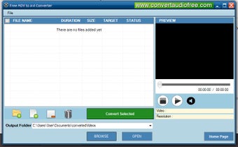 Image 0 for Free MOV to AVI Converter