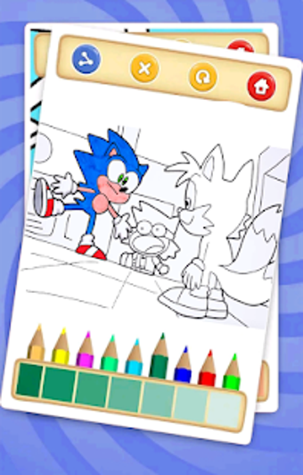 Image 2 for Coloring Book For Sonic 2…