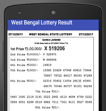 Image 1 for West Bengal Lottery Resul…