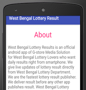 Image 0 for West Bengal Lottery Resul…