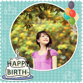Image 1 for Happy Birthday Frame