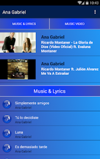 Imagen 1 para Musica Ana Gabriel