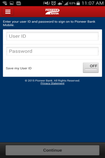 Image 0 for Pioneer Bank Mobile App