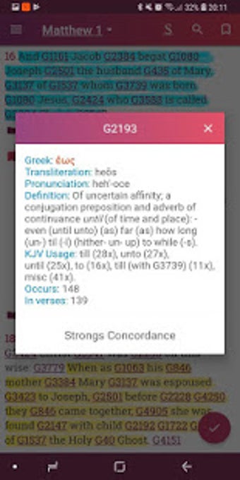 Imagen 0 para Bible with Strong's Conco…