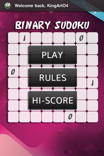 Image 0 for Binary Sudoku Puzzle Lite…