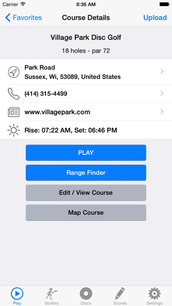 Image 0 for Disc Golf Course Locator,…