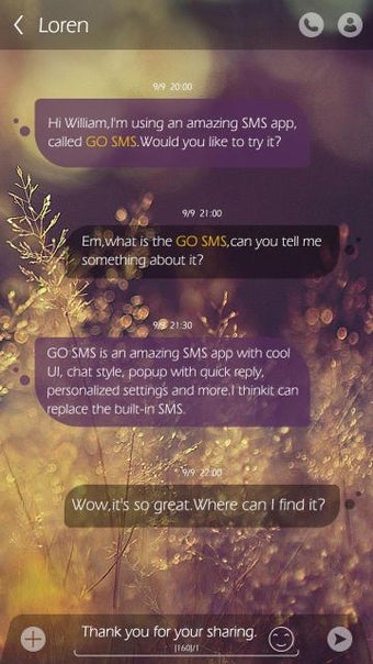 Image 0 for GO SMS GOOD MOOD THEME