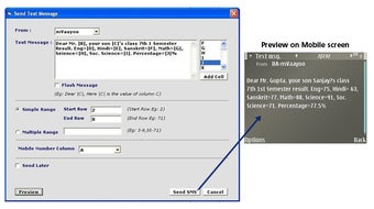 Image 1 for mVaayoo SMS Excel Plugin