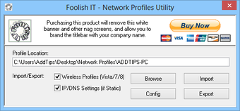 Imagen 0 para Network Profiles Utility