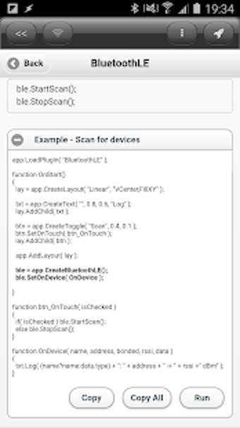 Image 0 for DroidScript - BluetoothLE…
