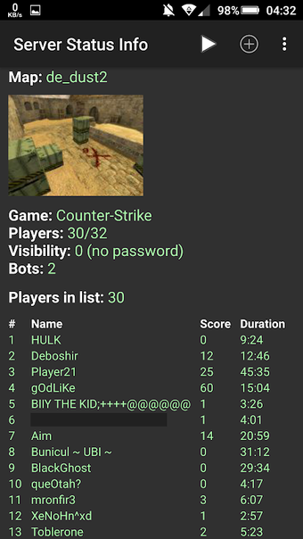Image 0 for Server Status Info
