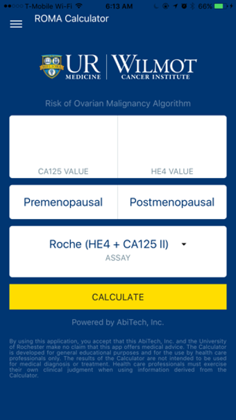 Image 0 for ROMA Calculator