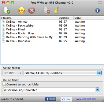 Imagen 0 para Free WMA to MP3 Changer