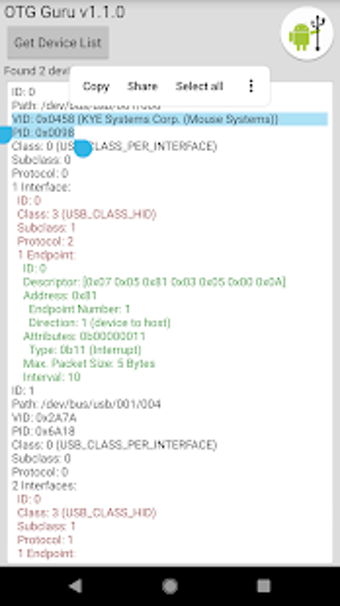 Image 0 for OTG Guru - List USB devic…