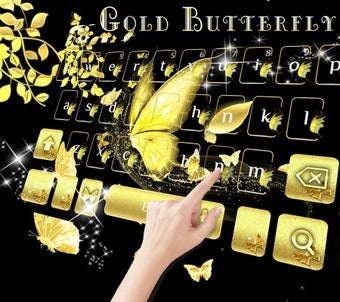 Image 1 for Gold butterfly Keyboard T…