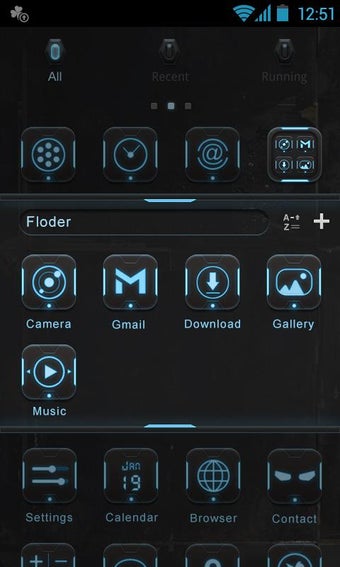 Image 1 for Robot GO Launcher Theme