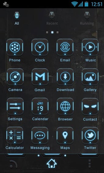 Image 1 for Robot GO Launcher Theme