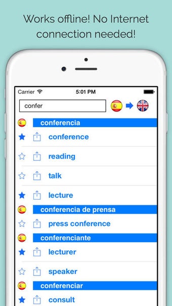 Image 2 for Offline English Spanish D…
