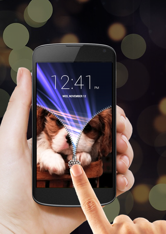 Image 4 for Puppy Zipper Lock Screen