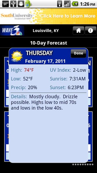 Imagen 1 para WAVE 3 Louisville Weather