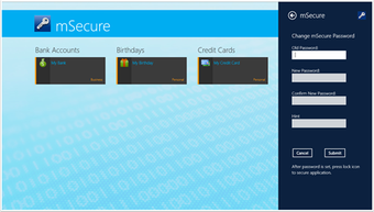 Image 2 for mSecure for Windows 10