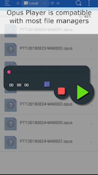 Imagen 1 para Opus Player - WhatsApp Au…