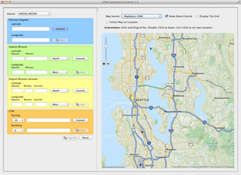 Imagen 1 para UTM Coordinate Converter