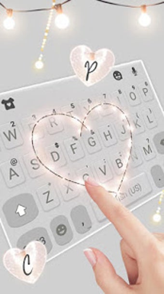 Image 0 for Fairy Lights Heart Keyboa…