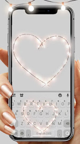Image 1 for Fairy Lights Heart Keyboa…