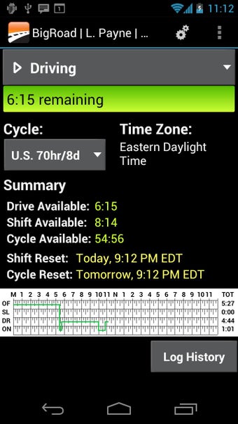 Image 0 for BigRoad Trucking Logbook …