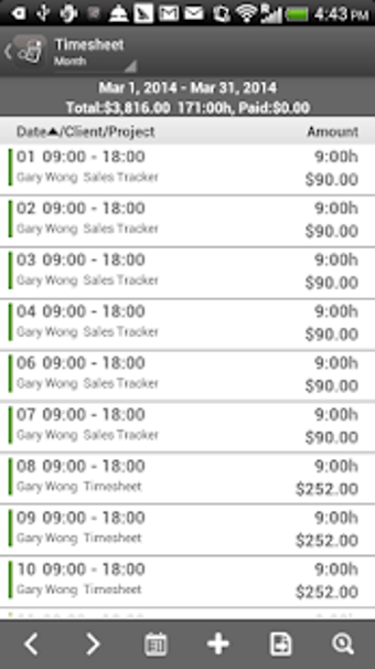 Imagen 0 para Timesheet - Time Card - W…