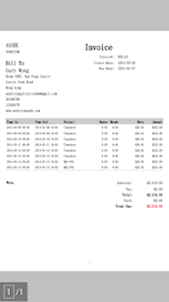Imagen 2 para Timesheet - Time Card - W…