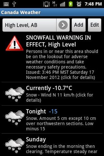 Imagen 2 para Canada Weather