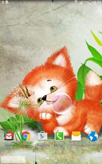 Imagen 1 para Foxy Cute Live Wallpaper
