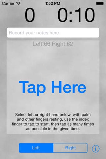 Image 0 for CNS Tap Test