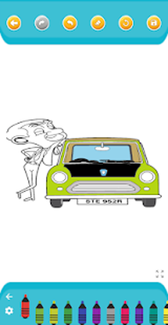 Image 0 for Mr comedy bean coloring p…