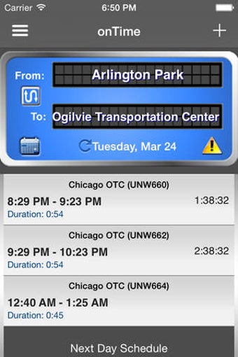 Image 0 for onTime : Metra (FREE)